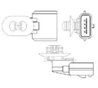 Sonda lambda térmico 466016355109 MAGNETI MARELLI para RENAULT DACIA