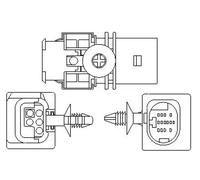 Sonda lambda térmico 466016355177 MAGNETI MARELLI para SAAB HYUNDAI LAND ROVER