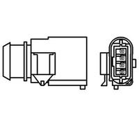 Sonda lambda térmico 466016355178 MAGNETI MARELLI para VW SEAT SKODA