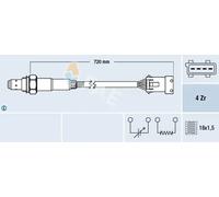 Sonda lambda térmico 77280 FAE para PORSCHE CITROËN PEUGEOT SAAB