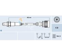 Sonda lambda térmico 77367 FAE para BMW 5 5 Touring 7