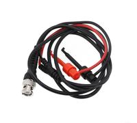 Sonda Osciloscopio BNC Doble Gancho 100MHz para prueba Sonda | Conector BNC para estándar, doble gancho mini, aislamiento 4 terminales, para ideal osciloscopios