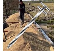 Sonda para muestreo de Granos, sonda metálica agrícola para muestreo de Granos - Herramienta de muestreo Resistente para arroz, maíz y Soja - Tubo de Muestra de Polvo Duradero con Doble asa