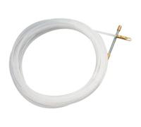 Sonda pasahilos de nylon, 3 mm de diámetro y 10 m de longitud, perfecta para instalaciones eléctricas y canalización de cables. Ideal para trabajos precisos y eficientes.