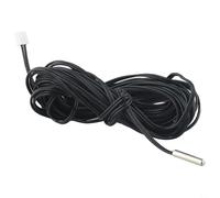 Sonda termistor impermeable 10K 1% 4 x 20 mm 3950 para medición precisa en sistemas domésticos de calefacción y refrigeración (5 m)