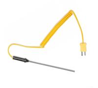 Sonda termopar K estilo pin con vaina de acero inoxidable y flexible para una fácil integración en sistemas existentes tipo K (300 mm)