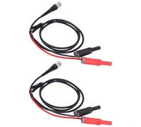 Sondas de osciloscopio 2PCS BNC a cables de conector banana duales, longitud de 120 cm con aislamiento de PVC