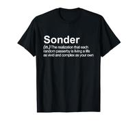 Sonder Funny Word Definition Vocabulario Máquina de Escribir Poesía Ah Camiseta gráfica económica
