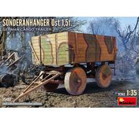 Sonderanhanger Ost 1,5t. German Cargo Trailer 1 :3 5 Plástico Modelo Kit Miniart
