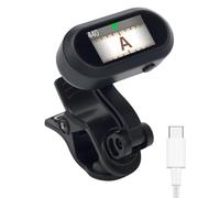 Sondery Afinador de ukelele para guitarra recargable con pantalla TFT simple