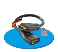 Sonero® Adaptador de Ahorro de Puertos HDMI 4K, Alta Velocidad Premium, Conector HDMI A, contactos chapados en Oro, Doble blindaje, Funda de PVC, 0,15 m