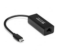 Sonero Adaptador LAN USB 3.0, Adaptador USB-C a RJ45 Ethernet, Adaptador de Red USB de 1000 Mbps, contactos Dorados, Compatible con portátiles y MacBook, Negro, 0,20 m