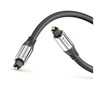 Sonero Cable de audio óptico 10,0m | Cable óptico Toslink S/PDIF de audio digital para cine en casa, AVR, TV, barra de sonido, contactos dorados