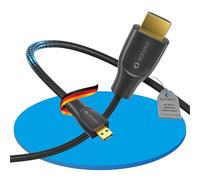 Sonero® cable Premium High Speed Micro HDMI a HDMI 4K, conector Micro HDMI D a conector HDMI A, contactos chapados en oro, doble blindaje, 1,50 m