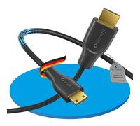 Sonero® cable Premium High Speed Mini HDMI a HDMI 4K, conector Mini HDMI C a conector HDMI A, contactos chapados en oro, doble blindaje, 1,50 m