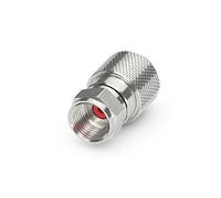 sonero, conector F para cable de satélite, cable de antena, cable coaxial con ⌀ 7,0-7,5 mm, fácil de montar usted mismo, cromado, juego de 10