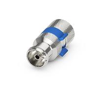 sonero, conector IEC para cable de satélite, cable de antena, cable coaxial con ⌀ 6,5-7,5 mm, fácil de montar usted mismo, cromado, juego de 4
