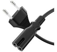 Sonero® Euro-Cable de Red, Cable de alimentación para electrodomésticos, Enchufe Euro a Enchufe IEC C7, 5,00m, Negro