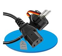 Sonero® Euro-Cable de Red, Cable de alimentación para electrodomésticos, Enchufe Schutzkontakt a Enchufe IEC C13, Cable de energía, 3,00m, Negro