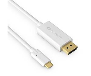 sonero UCC021-020 USB-C al cable DisplayPort, 4K a 60 Hz con 18 Gbps, USB 3.1, vieja moda, Thunderbolt 3 compatible con MacBook Pro, Samsung S8, Dell XPS 15 y otra USB-C Computer, 2,0m, blanco