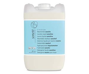 Soneto lavandería Sensitiv: pura pflanzliche tensoactivo, sin petrochemische ingredientes, 100% Biodegradable, 20 L