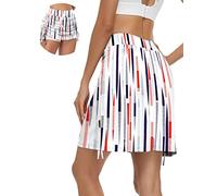 Soneven Falda Padel Mujer Deportivo Corto Faldas pantaló Tenis Mujer Skorts Verano Faldas Golf con Interior Shorts con Bolsillos y Minifalda con Cordón Ajustable XL