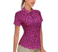 Soneven Polo para mujer de manga corta, camiseta deportiva para mujer, con cremallera 1/4, camiseta deportiva, de secado rápido, transpirable, para golf, equitación, tenis, fitness, entrenamiento,