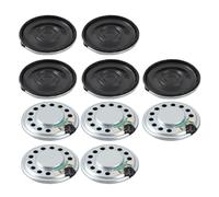 Sonew 10 Uds 27mm 8Ω 0,5 W Altavoz Redondo Bocina Piezas de Reparación Imán NdFeB Premium