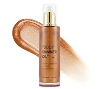 Sonew 100ml Aceite de Iluminador Corporal Líquido, Aceite Brillante para el Cuerpo con Textura Ligera, Luminizador Líquido para Rostro y Cuerpo (Bronce)