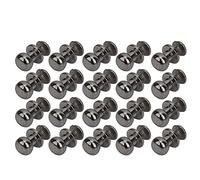Sonew 20 Piezas 9 X 8 Mm Remaches de Cobre Cabeza Redonda Pezón Accesorios para Uñas para Bolsos de Cuero Zapatos (Color de pistola de cabeza de monje 9 * 8mm)