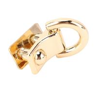 Sonew 20 Piezas de Remaches en D de Aleación de Zinc, Tornillos de Hierro de 15x8,5 Mm para Bolsos, Mochilas y Collares para Mascotas (GOLD)