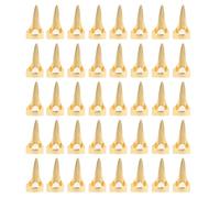 Sonew 40 Piezas de Anillo de Separación de Cabello, Aleación Pulida, Anillo de Sección Trenzado, Herramienta de Dedo, Herramienta de Selección de Separación de Cabello para (GOLD)