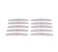 Sonew 50 Limas de Uñas Profesionales, Grano 240/240, Limas de Uñas de Doble Cara para Eliminación de Gel de Uñas, Lima de Uñas de Gel en Forma de Media Luna para Salón en Casa