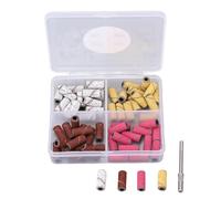 Sonew 60 Bandas de Lijado de Uñas, Bandas de Pulido de Manicura con Mandril de Taladro de Uñas para Eliminación de Piel Muerta, Tapas de Lijado para Salón