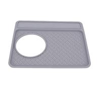 Sonew 870 880 Alfombrilla de Silicona para Máquina de café, Almohadilla de Cubierta Antideslizante Resistente Al Calor para Accesorios y Portafiltro, Fácil de 11x9,21 Pulgadas (GRAY)