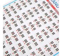 Sonew 88 Keys Piano Chords Poster para Principiantes, Gran Diagrama Claro con Notas, Adecuado para Hogar, Escuela, Aula de Música, Accesorios de Instrumentos Musicales, 88 Llaves,