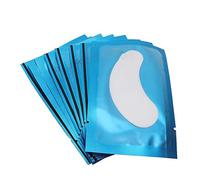 Sonew Almohadillas de Extensión de Pestañas, 50 Piezas Debajo de Almohadillas de Ojo Almohadilla de Gel de Pestañas de Hidrogel Natural Puro Parche de Gel para Extensión de Pestañas(Azul)