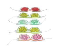 Sonew Almohadillas de Gel Refrescantes para Ojos, Compresas Frías y Calientes Reutilizables para Bolsas, Ojeras e Hinchazón de los Ojos, con Banda Elástica para Relajación Ocular