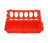 Sonew Bandeja de Alimentación de Aves de Corral con Voltaje con un Diseño de 12 Hoyos para Pollo Eficiente, Patito, Aves y Alimentación de Palomas, Plástico Premium, de Corral Pequeña