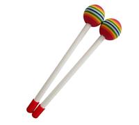 Sonew Baquetas para Niños de Colores Brillantes, Baquetas de Percusión de Mano de Plástico con Sonido Agradable para Educación Musical y Entretenimiento, 2 uds. (Delgado)