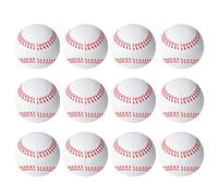 Sonew Bolas Elásticas de Alivio de Estrés - 12 Piezas de 6.3 Cm Bolas de Juegos de Patio de Eva Soft para Niños - Diseños Multideportivos para Juego Creativo y Aprendizaje (béisbol)