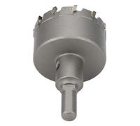 Sonew Broca de Sierra Perforadora de Carburo para Placa de Metal, Herramienta de Corte de 60 Mm para Acero, Aluminio y Más (φ55mm)