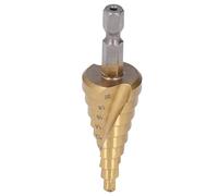 Sonew Broca Escalonada de Acero de Alta Velocidad con Vástago Hexagonal, Herramienta de Cono de Flauta en Espiral de 4-20 Mm para Centrar Fácilmente y Perforar con Precisión