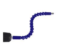 Sonew Brocas de Eje Flexibles Versátiles/portapuntas de Destornillador de Extensión de Vástago Hexagonal de 4" para Herramientas Eléctricas (Eje flexible de plástico azul.)