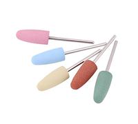 Brocas de Uñas de 5 Piezas, Pulidoras de Silicona para Uñas, Amoladoras de Uñas, Brocas para Taladro Eléctrico de Máquina de Manicura