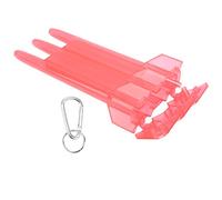 Sonew Caja de Dardos Portátiles Universales con Hebilla de Aluminio Hebilla ABS 3 Dardos de Manga Soporte de Almacenamiento Negro, Compatible con Acero y de Punta Suave (#2)