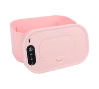 Sonew Calentador de Toallitas para Bebés, Dispensador de Calefacción Superior Portátil con Capacidad para 80 Toallitas con Mecanismo de Retorno Automático, para la Mayoría de las (PINK)