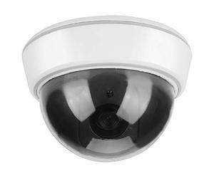 Sonew Cámara de Seguridad simulada, Cámara de vigilancia formada cúpula Falsa con simulado IR Luces Intermitentes - Uso Interior y Exterior, para hogares y Negocios
