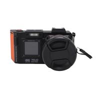 Sonew Cámara Digital 4K Avanzada con 70MP y 50x Zoom con Enfoque Automático y Pantalla Dual para Viajar - Cámara DSLR F1.8 de Gran Angular con Flash Incorporado, Verde (Black)