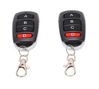 Sonew Clon de Llave de Control Remoto Inalámbrico Universal de 433 MHz para PT2260 PT2262 SC5326 DOORHAN NICE Sistemas de Código Rodante con 4 Botones y Cierre de Langosta para Puerta (teclas ABCD)